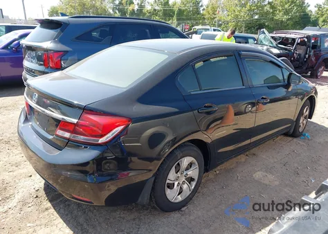 2013 Honda Civic Lx from USA, damaged, VIN 19XFB2F59DE009635
